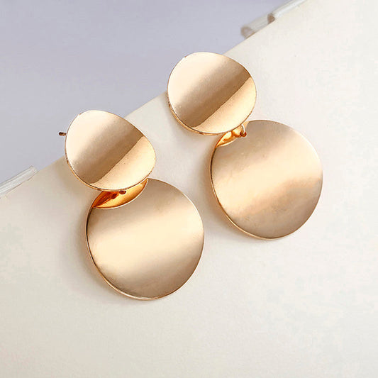 Elegant Circular Drop Earrings