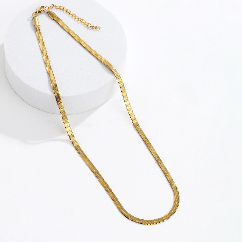 Flat Snake Chain Necklace