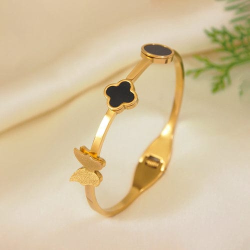 Gold Plated Clover Bracelet