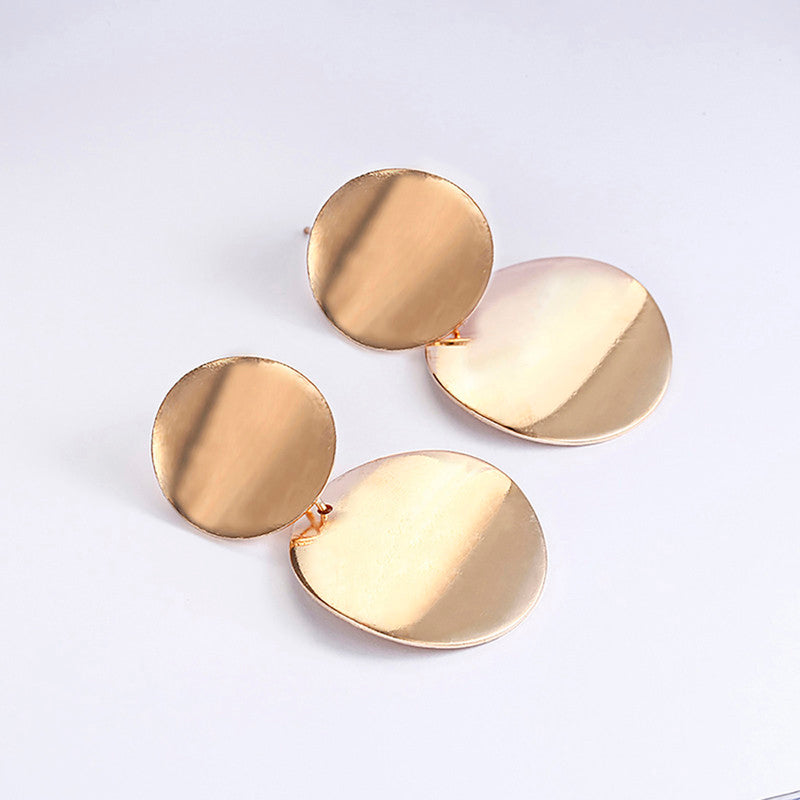 Elegant Circular Drop Earrings