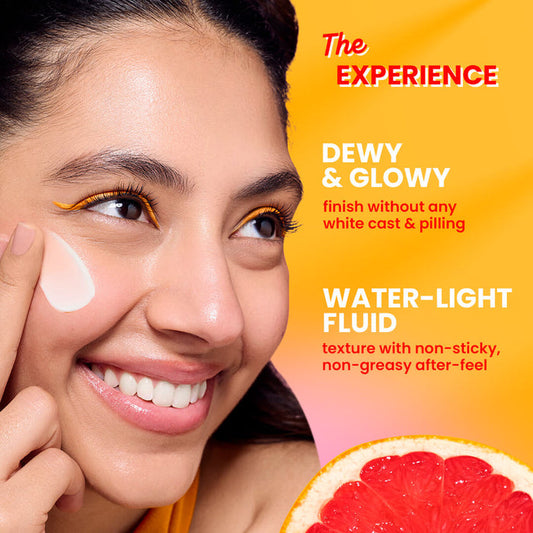 Dot & Key Sunscreen - SPF 50 PA++++ Vitamin C+E Super Bright, WaterLight, For Even Toned & Glowing Skin (50 g)