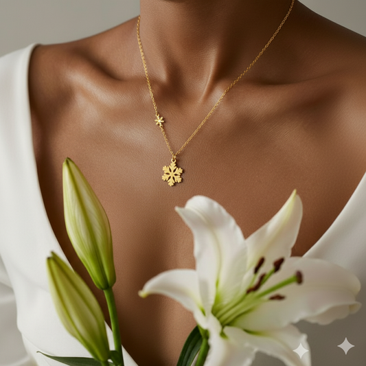 Snow Flake Pendant - Anti-tarnish